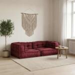 vidaXL Canapea modulara cu 2 locuri maro 140x70x36 tesatura GartenMobel Dekor (4019032)