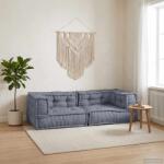 vidaXL Unitate de canapea modulara 3 pcs Gri 140 x 70 x 36 cm Tesatura GartenMobel Dekor (4019048)