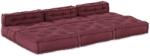 vidaXL Unitate de canapea modulara 4 pcs Bordo Tesatura GartenMobel Dekor (3315073)