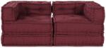 vidaXL Unitate de canapea modulara 2 pcs Bordo 140 x 70 x 56 cm GartenMobel Dekor (3315071)