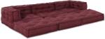 vidaXL Unitate de canapea modulara 3 pcs Bordo Tesatura GartenMobel Dekor (3315072)