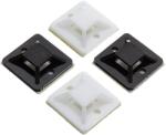 TSY Cable Suport plastic prindere coliere, NEGRU, 19x19 mm, autoadeziv, 100 buc TAD-1-B (TAD-1-B)