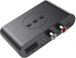 Techstar Receptor Transmitator Techstar® MM-2, Bluetooth 5.0, Interfata USB, Iesire RCA, Iesire AUX, Conexiune Multipoint, Negru (SKU2392) Statii radio