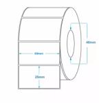 Value Етикет от хартия на ролка 60x25 mm 2500 броя/ролка