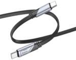 hoco. U119 Машина 60W зарядно устройство кабел за данни Type-C - Type-C черен 1, 2 м