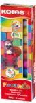 Kores Пластелин, 200 г, 10 пастелни цвята, kores "plastilina" 34016 (34016)