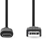 Nedis CCGL61650BK10 Кабел USB 3.2 Gen 1, USB-A щепсел - USB-C (USB-C) щепсел, 60W, 10 Gbps, 1 м (CCGL61650BK10)