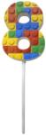 JUNIOR Свещ за торта JUNIOR модел Lego 8-p 10, 5 cm