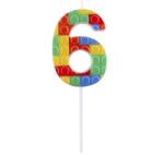 JUNIOR Свещ за торта JUNIOR Lego модел 6-p 10, 5 cm