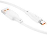 hoco. X93 Force 27W кабел за зареждане на данни USB-A - Type-C бял 1 м