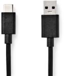Nedis CCGL61600BK10 USB кабел, USB 3.2 Gen 1, USB-A щепсел - USB-C щепсел, 15 W | 5 Gbps, 1 м (CCGL61600BK10)