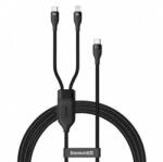 Baseus Cablu Date si Incarcare Baseus USB-C - Lightning / USB-C Flash Series 2in1 100W 1.2m Negru
