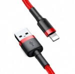 Baseus Cablu Date si Incarcare Baseus USB-A - Lightning Cafule 18W 2m Rosu
