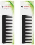 ZANSOT 2 × Nagy afro fésű 16 cm fekete