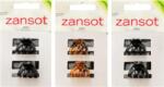 ZANSOT Classic Small, polip hajcsipesz 2, 5 cm, 3 darab fényes + matt + teknősbéka (3092)