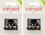 ZANSOT karmos hajcsat, 4, 2 cm, fényes fekete (4876)