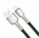 Baseus Cablu Date si Incarcare Baseus USB-A - Lightning Cafule Metal Series 18W 2m Verde
