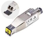 STARTECH Gigabit Fiber to RJ45 Ethernet Media Converter Dongle, Optical Singlemode 10km/Multimode 800m (D01ML55P-FIBER-MEDIA) (D01ML55P-FIBER-MEDIA)