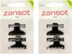 ZANSOT hajcsat, 2, 5 cm, fényes fekete (4828)