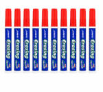 Procart Markere Whiteboard rosii set 10 bucati, varf rotund 2.8 mm, pentru sedinte si training (767825ROSU)