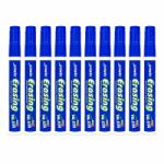 Procart Markere Whiteboard albastre set 10 Bucati, scriere fluida si vizibilitate ridicata (767825ALBASTRU)