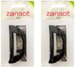 ZANSOT Curved hajcsat, 6, 2 cm, fényes fekete (4927)