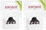 ZANSOT karmos hajcsat, 4, 2 cm, matt fekete (4882)