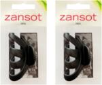 ZANSOT karmos hajcsat, 6 cm, matt fekete (4885)