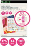 Leitz Folie de laminat Folie LEITZ pentru laminare rapida, A4, 125 microni, 100 folii/cutie (L-74300002) - vexio