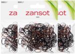 ZANSOT 3× mini hajgumi, 300 db, fekete