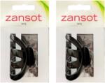 ZANSOT karmos hajcsat, 6 cm, fényes fekete (4888)