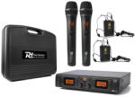 Power Dynamics PD782 UHF vezeték nélküli 2 db kézadós, 2 db fejmikrofonos és 2 db csíptetős mikrofon szett