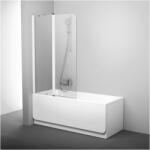 RAVAK CVS2 100 cm balos kádparaván Transparent üveggel, fehér 7QLA0100Z1 (7QLA0100Z1)