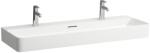 Laufen Val 120x42 cm mosdó két csaplyukkal, fehér LCC felülettel H8102894001071 (H8102894001071)