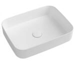 SAPHO INFINITY RECTANGLE 50x36cm kerámiamosdó, matt fehér 10NF65050-2L (10NF65050-2L)