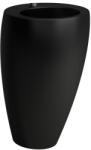 Laufen ILBAGNOALESSI ONE szabadonálló mosdó 52x53 cm csaplyuk nélkül natt fekete H8119717161091 (H8119717161091)
