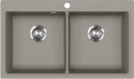Evido Quadro 9 gránit mosogató, 860 x 510 mm, platina 442064 (442064) - szaniterplaza