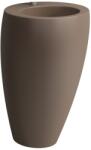 Laufen ILBAGNOALESSI ONE szabadonálló mosdó 52x53 cm csaplyuk nélkül natt kávé H8119711881091 (H8119711881091)