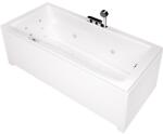 Wellis Huron E-Max 180x80 cm-es hidromasszázs kád balos Flipper csapteleppel WK00200 (WK00200)