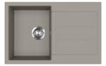 Evido Cubo 45S gránit mosogató, 780 x 500 mm, platina 442061 (442061) - szaniterplaza