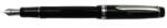 Pilot Stilouri Stilou Pilot Heritage 91 negru varf gros penita placata cu aur si capac finisaj argintiu (PFKVHN-12SR-BB) - vexio
