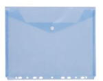 D. rect Mapa A4 plastic transparent albastru cu capsa si perforatii D. Rect (LV110545) - vexio