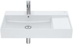 Roca Inspira SQUARE FINECERAMIC 80x49 cm mosdó, pearl A32752B630 (A32752B630)