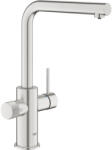 GROHE Blue Pure Minta egykaros mosogató csaptelep vízszűrő funkcióval kihúzható gyöngyöztetővel supersteel 30601DC0 (30601DC0)