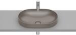 Roca Inspira Round pultba építhető Fineceramic mosdó 55x37 cm, kávé A327527660 (A327527660)