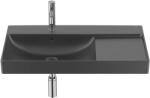 Roca Ona aszimmetrikus mosdó 80x46 cm matt fekete A327689080 (A327689080)
