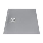 MARMY Dolomite öntött márvány zuhanytálca 80x80 cm, VALENTINO GREY 80 7638 80 80 53 (80 7638 80 80 53)