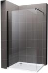 Hagser Bertina zuhanykabin fal walk-in 120 cm fekete matt/átlátszó üveg HGR30000022 (HGR30000022)