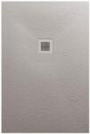 AREZZO design SOLIDSoft zuhanytálca 160x80 cm, BETON, színazonos lefolyóval AR-80160C (AR-80160C)