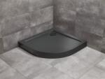 Radaway Doros Stone A 90x90 cm zuhanytálca előlappal, fekete SDRA9090-05-54S (SDRA9090-05-54S)